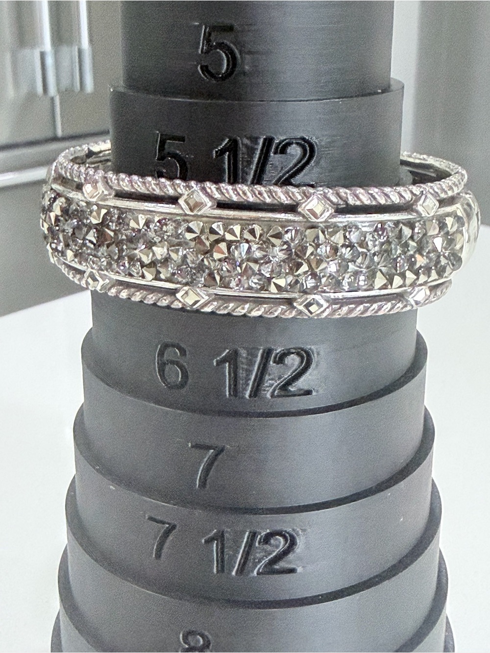 Brighton Silver-Tone Crystal Swarovski Bangle Bracelet - Picture 2 of 6